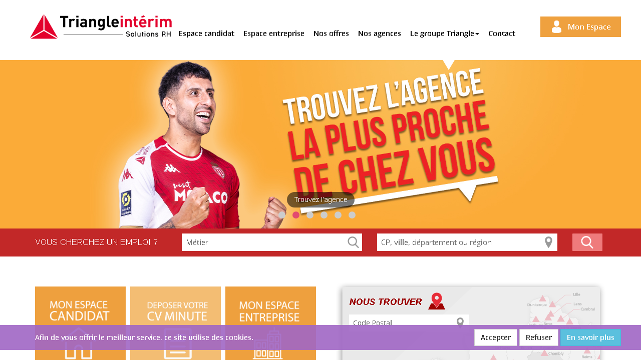 Capture d'écran de http://www.triangle.fr/ 